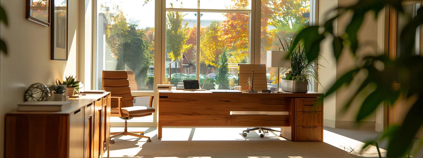 a modern, tranquil office space in a beautiful center in massachusetts serves as the backdrop for a focused discussion on recognizing critical signs of needing intensive outpatient support, emphasizing the importance of open dialogue in addiction recovery.