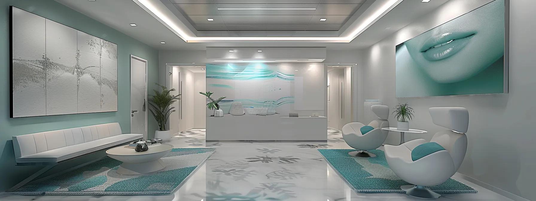 create a captivating image of a serene, futuristic consultation room within an addiction treatment center, showcasing a sleek, modern design with soft white and teal tones, minimalistic furniture, and calming ambient lighting that reflects a sense of hope and clarity for individuals preparing for their recovery journey. create a captivating image of a serene, futuristic consultation room within an addiction treatment center, showcasing a sleek, modern design with soft white and teal tones, minimalistic furniture, and calming ambient lighting that reflects a sense of hope and clarity for individuals preparing for their recovery journey.